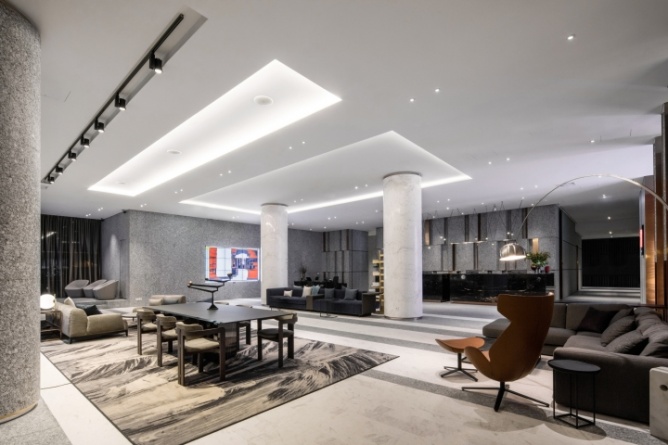 鄭州現(xiàn)代簡約風(fēng)格精品酒店裝修設(shè)計(jì)公司案例(圖3) 約風(fēng)格精品酒店設(shè)計(jì)3