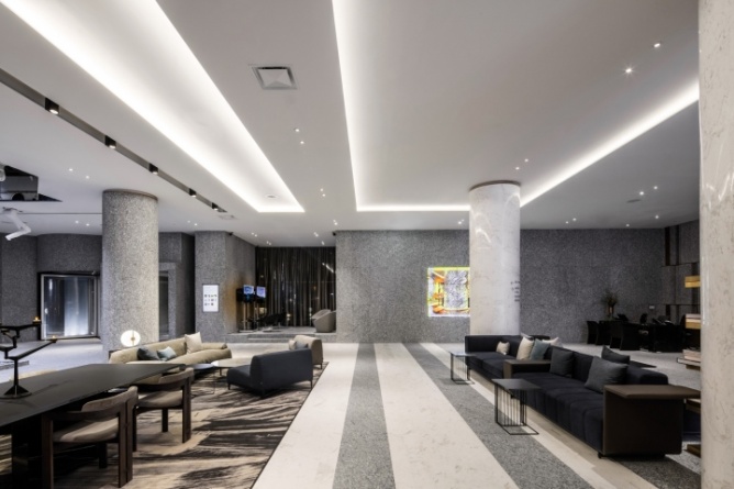 鄭州現(xiàn)代簡約風(fēng)格精品酒店裝修設(shè)計(jì)公司案例(圖4) 約風(fēng)格精品酒店設(shè)計(jì)4