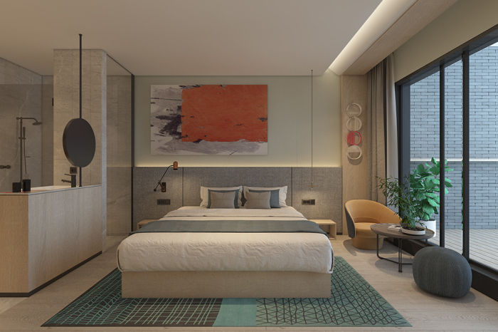 山東漫亭精品酒店裝修設計公司案例(圖7)