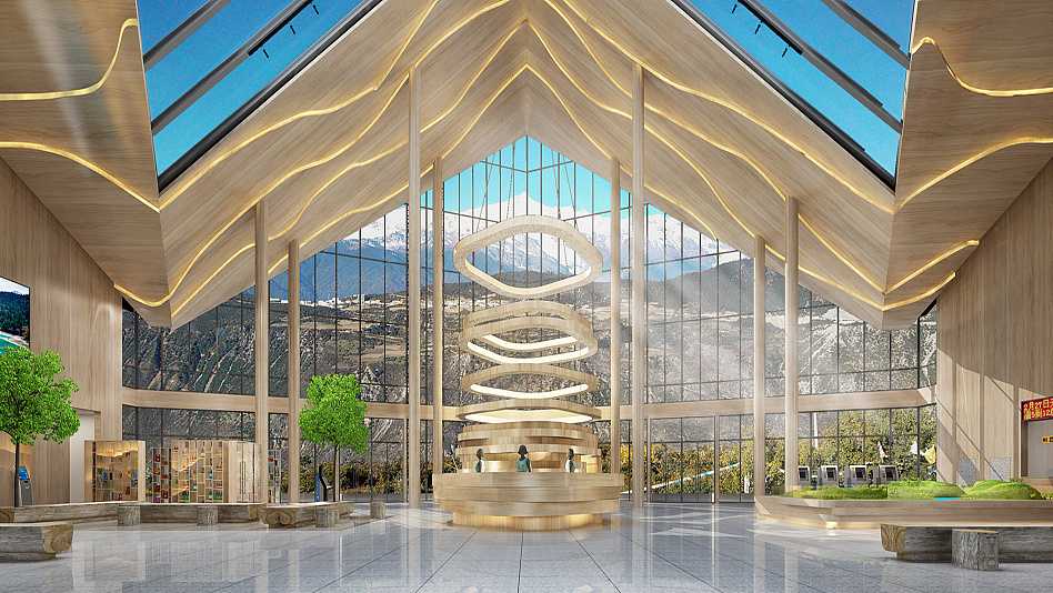 重慶龍頭山滑雪場(chǎng)度假酒店裝修設(shè)計(jì)公司案例(圖1)