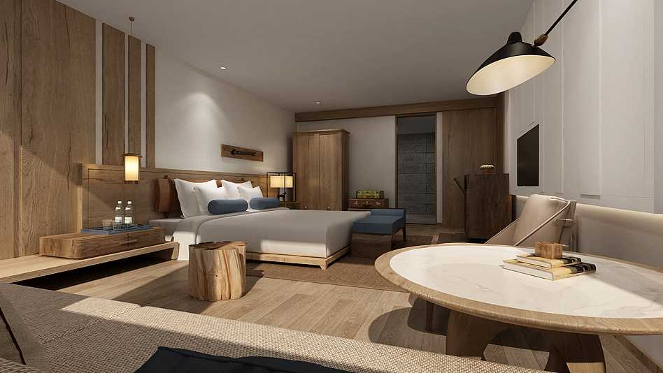 重慶龍頭山滑雪場(chǎng)度假酒店裝修設(shè)計(jì)公司案例(圖8)