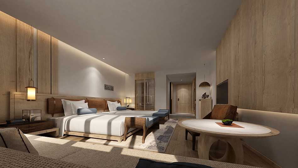 重慶龍頭山滑雪場(chǎng)度假酒店裝修設(shè)計(jì)公司案例(圖7)