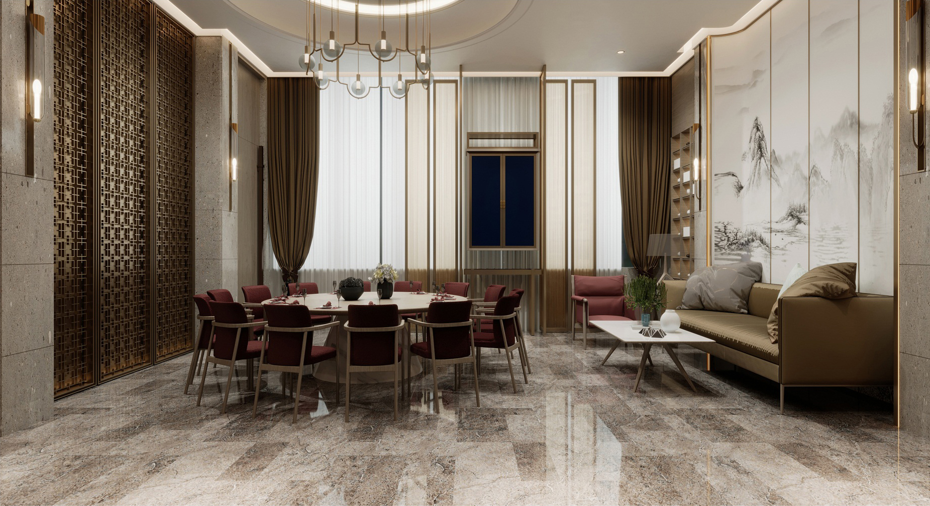 星級酒店設(shè)計餐廳布局規(guī)劃的主要方面有哪些？(圖1)