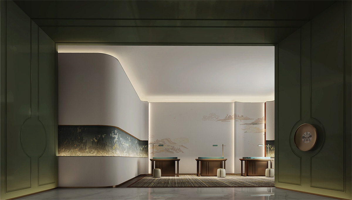 德陽文悅花園四星級度假酒店裝修設計效果圖(圖1)