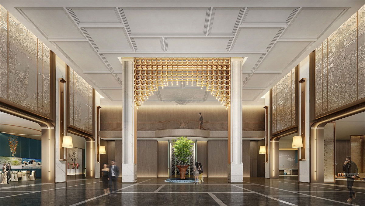 德陽文悅花園四星級度假酒店裝修設計效果圖(圖3)