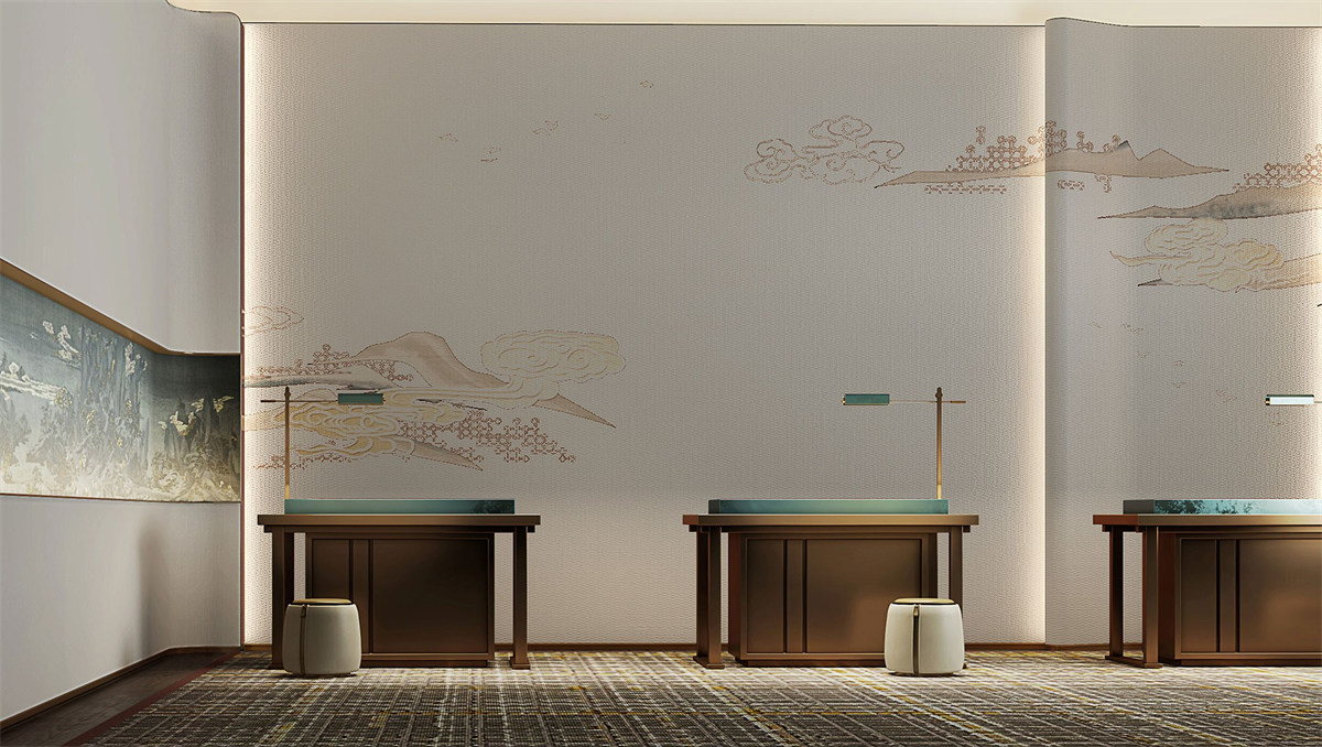 德陽文悅花園四星級度假酒店裝修設計效果圖(圖2)