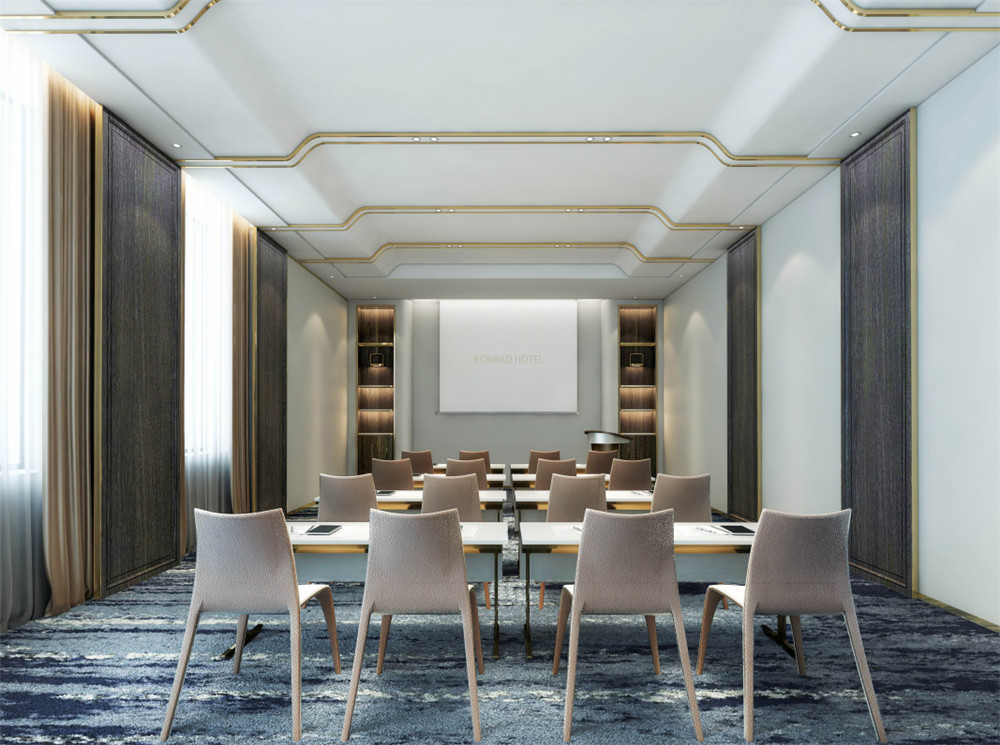 安陽港麗商務(wù)酒店會議室裝修設(shè)計(jì)案例