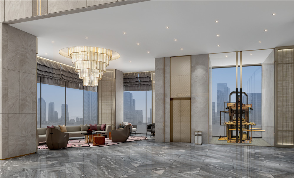 鄭州華鼎裕豪高端商務酒店大堂休閑區(qū)裝修設計效果圖 鄭州華鼎裕豪高端商務酒店大堂休閑區(qū)裝修設計效果圖