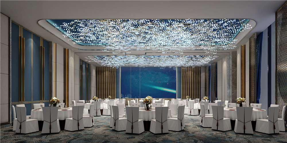 鄭州華鼎裕豪高端商務酒店裝修方案(圖7) 鄭州華鼎裕豪高端商務酒店宴會廳裝修設計效果圖