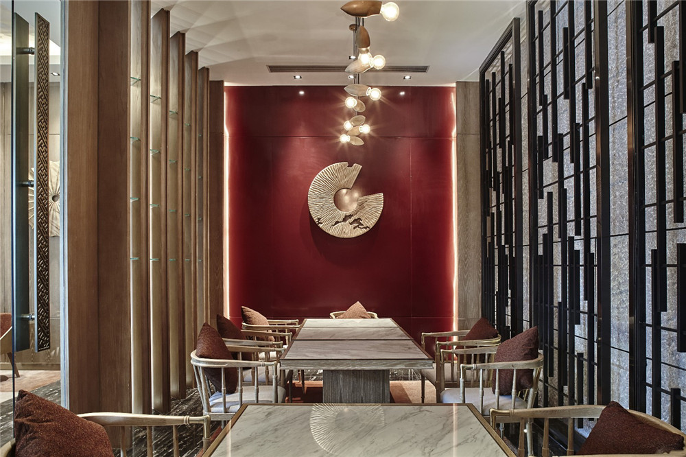 遵義格蘭云天五星級(jí)酒店大廳休閑區(qū)設(shè)計(jì)裝修案例