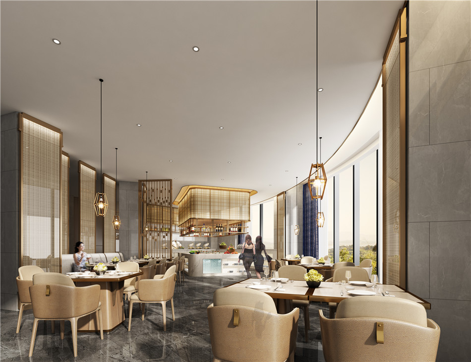 信陽(yáng)光州盛達(dá)酒店餐飲宴會(huì)廳升級(jí)改造裝修設(shè)計(jì)方案