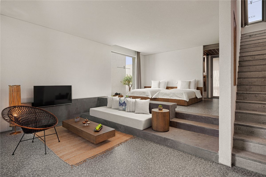 純白系高級簡約風精品度假酒店裝修設計案例