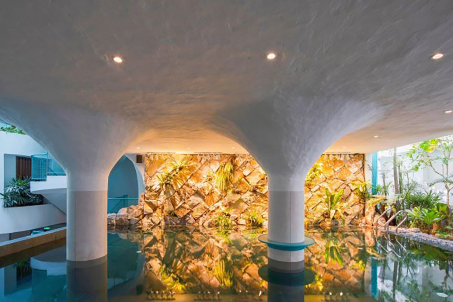 越南蒂芙尼藍酒店裝修設計案例(圖6)