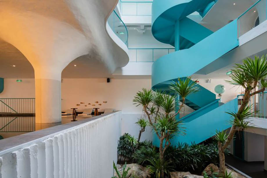 越南蒂芙尼藍酒店裝修設計案例(圖4)